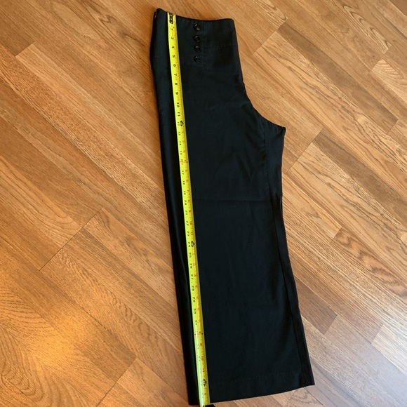 H&M, solid black flat front wide leg casual pants. Size 14. - Picture 14 of 15